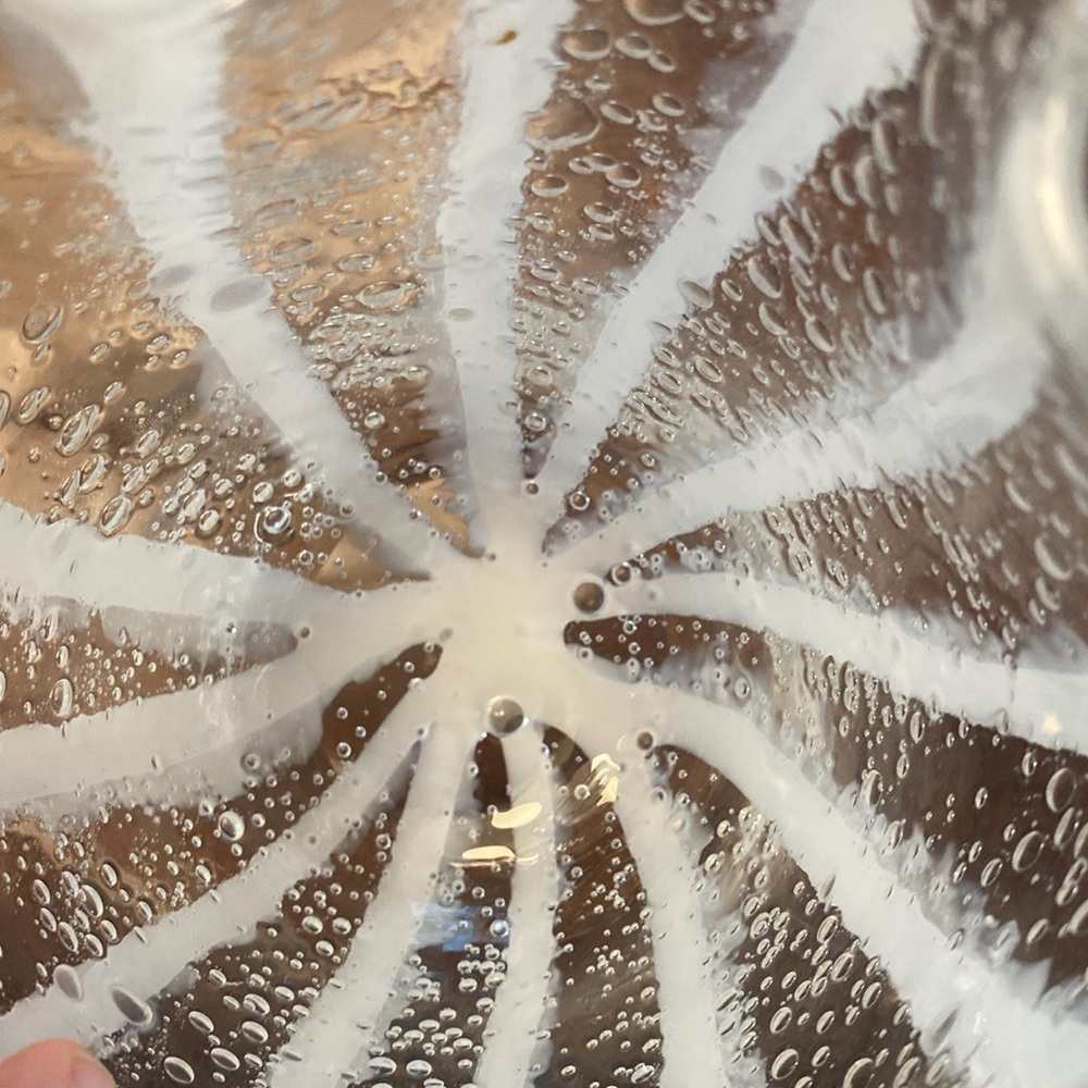 Clear Glass Ruffled Vase - Picture 5 of 7